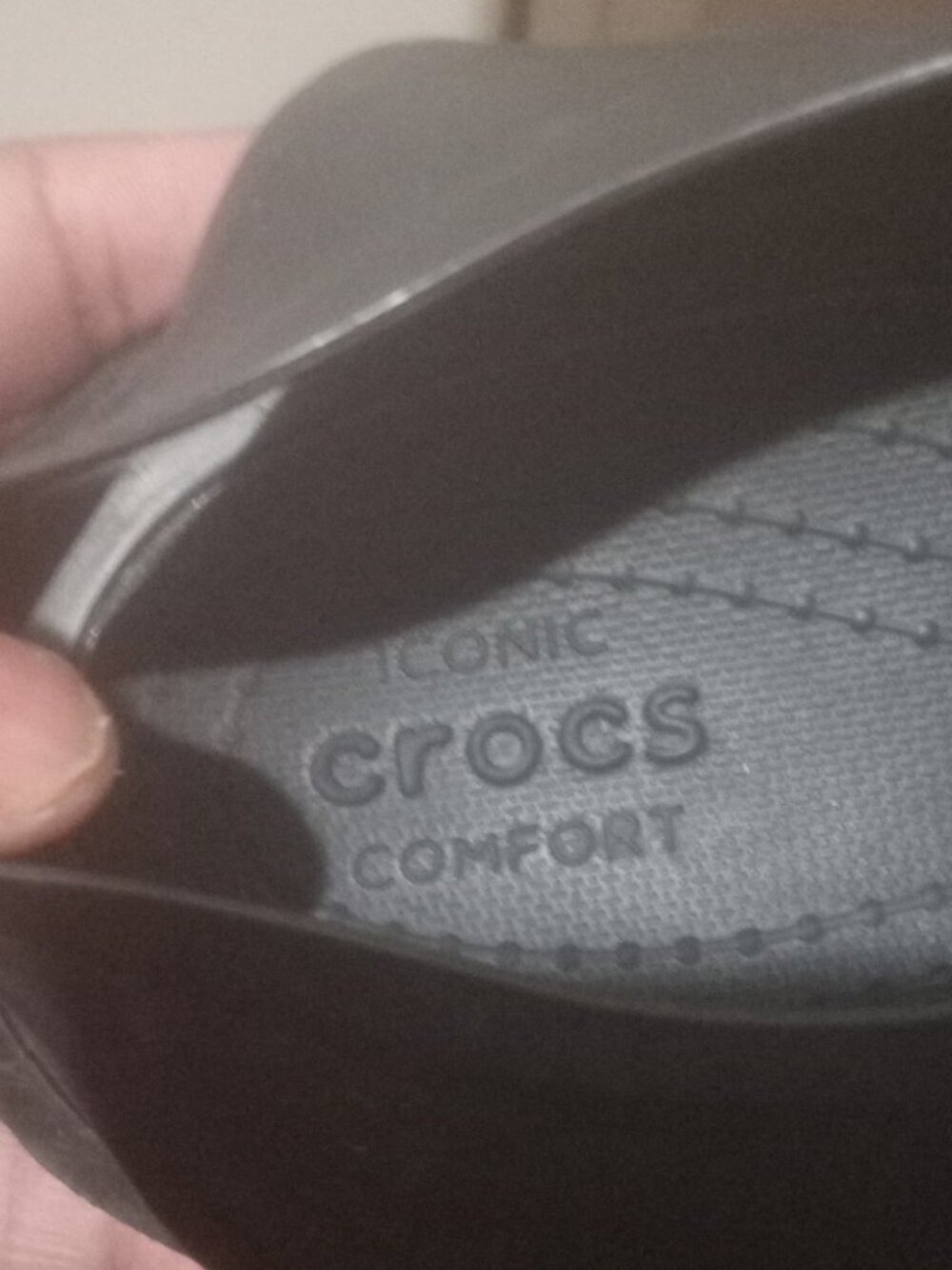 crocs swiftwater River Men’s Black Rubber Sandals With Adjustable Straps Sz. 13. - Picture 2 of 12
